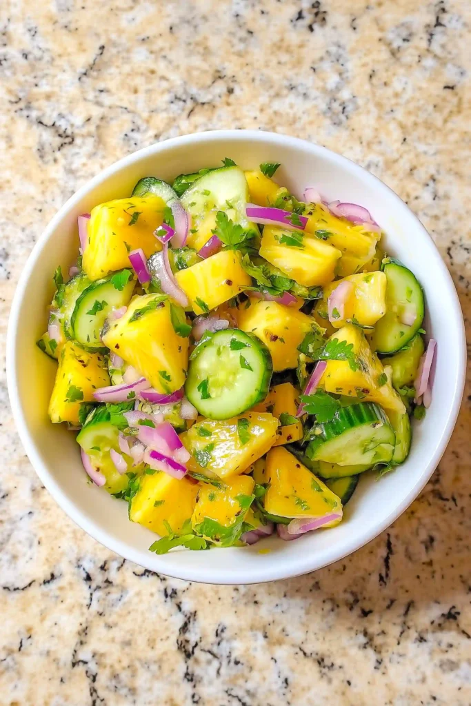 pineapple cucumber salad