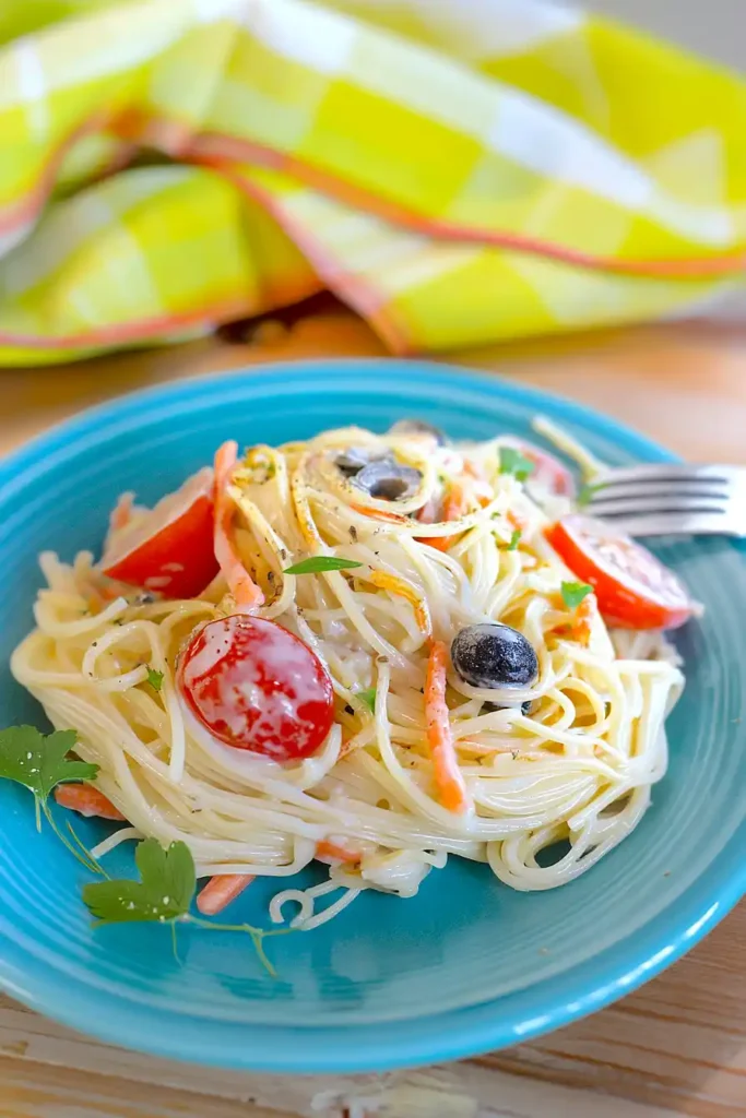 angel hair pasta salad