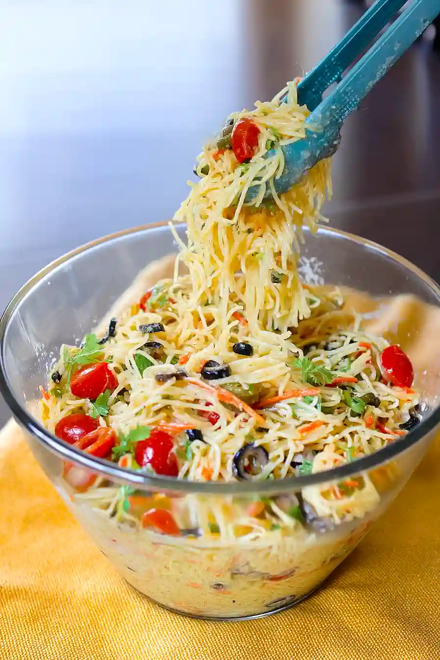 angel hair pasta salad