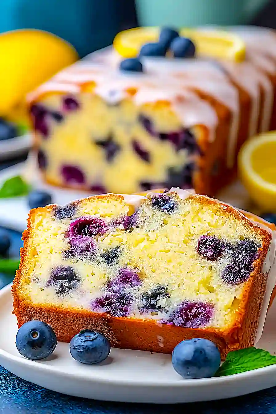 Lemon Blueberry Jogurt Loaf