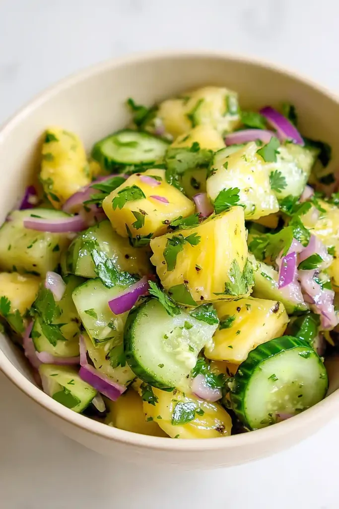 pineapple cucumber salad