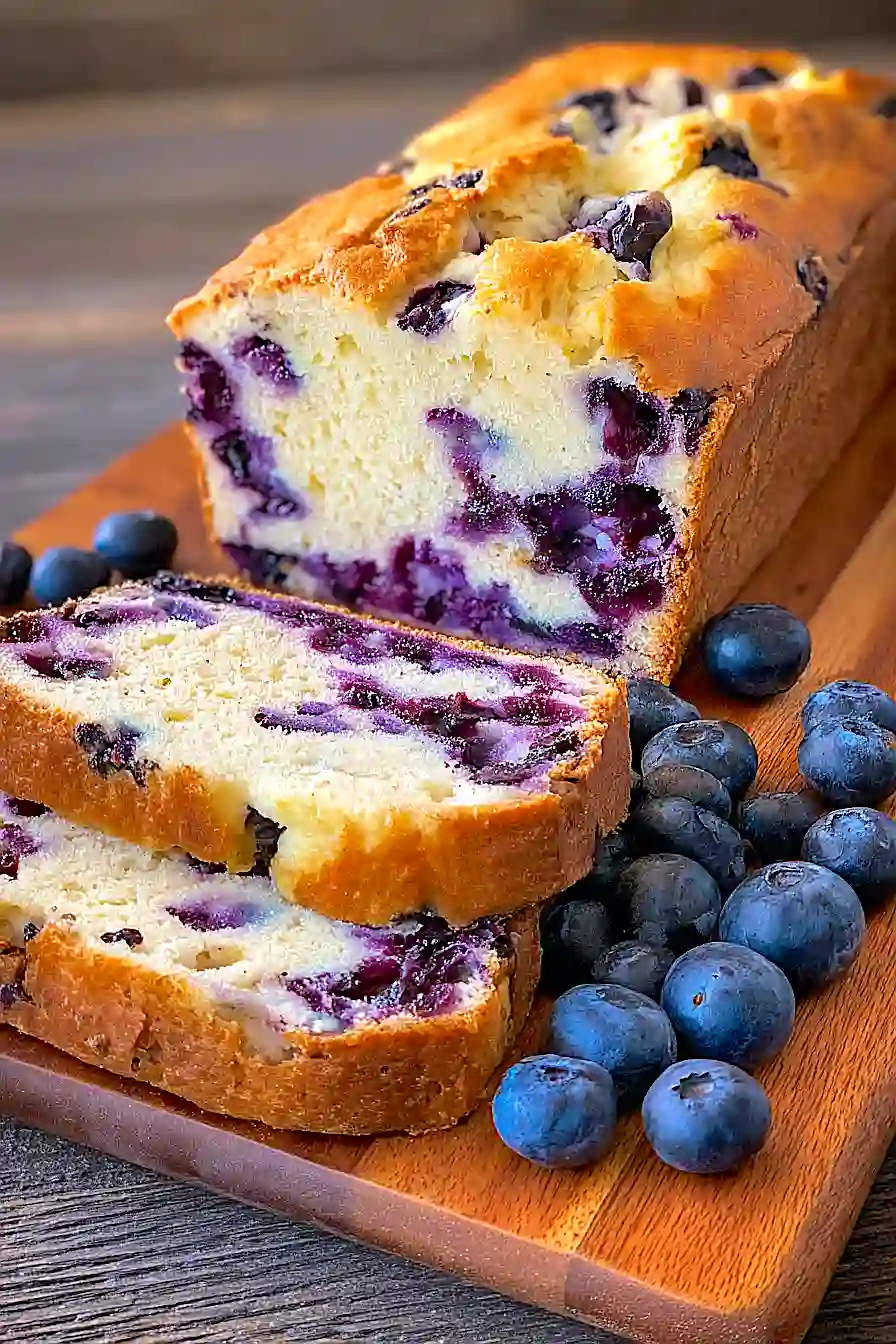 Blueberry Cream Cheese Bread