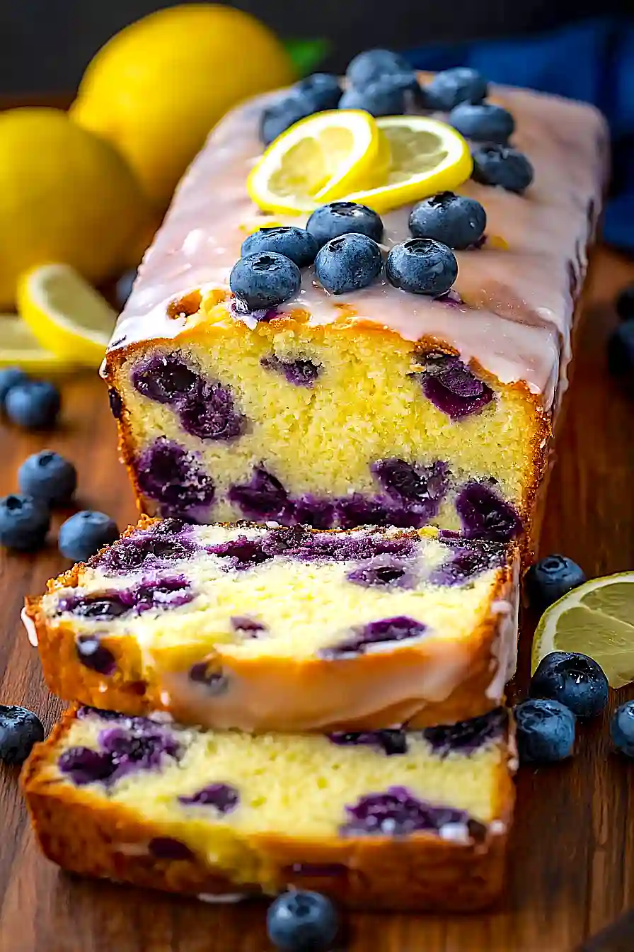 Lemon Blueberry Jogurt Loaf
