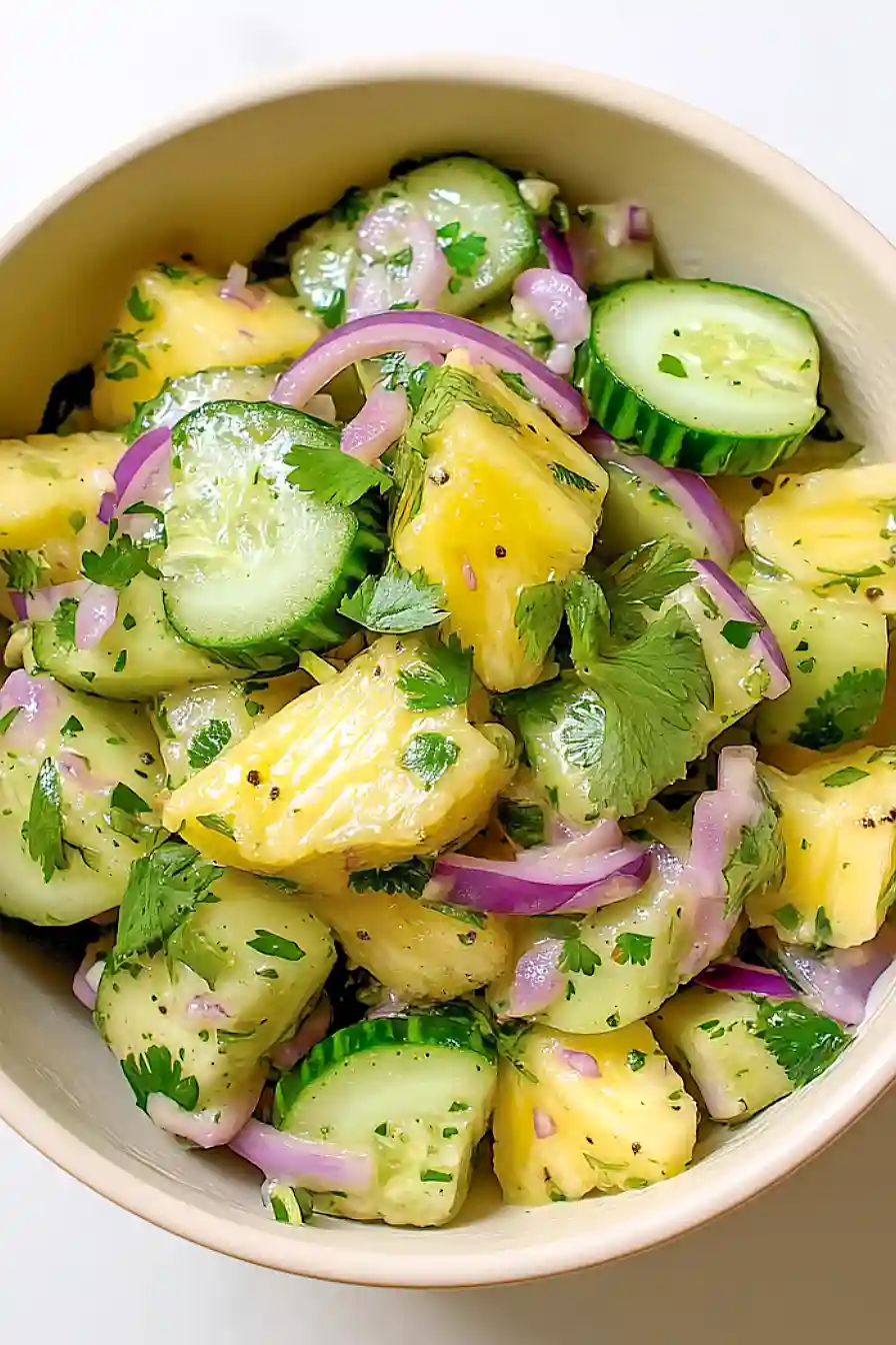 pineapple cucumber salad