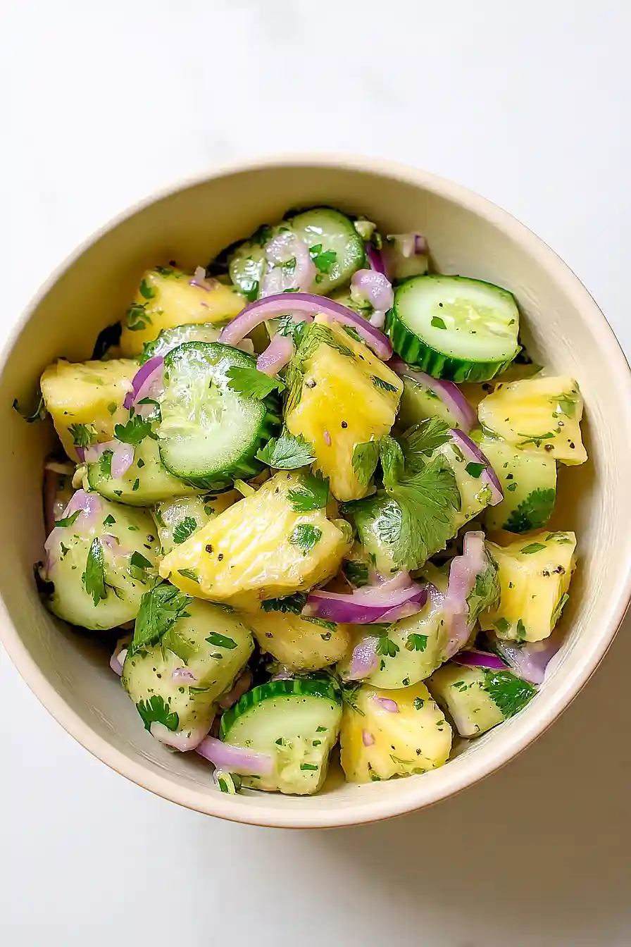 pineapple cucumber salad