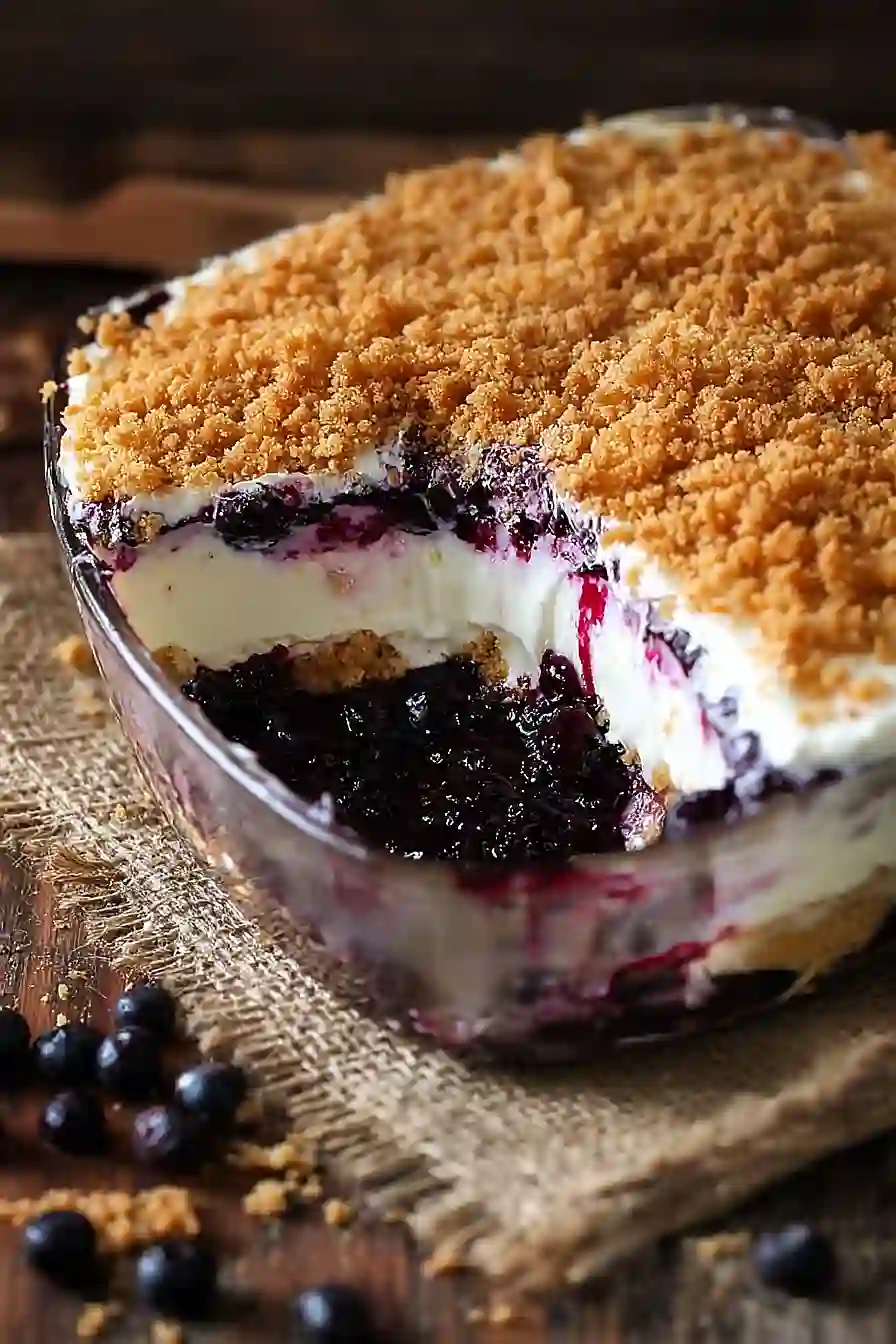 No-Bake Blueberry Cake
