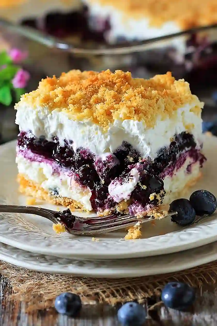 No-Bake Blueberry Cake