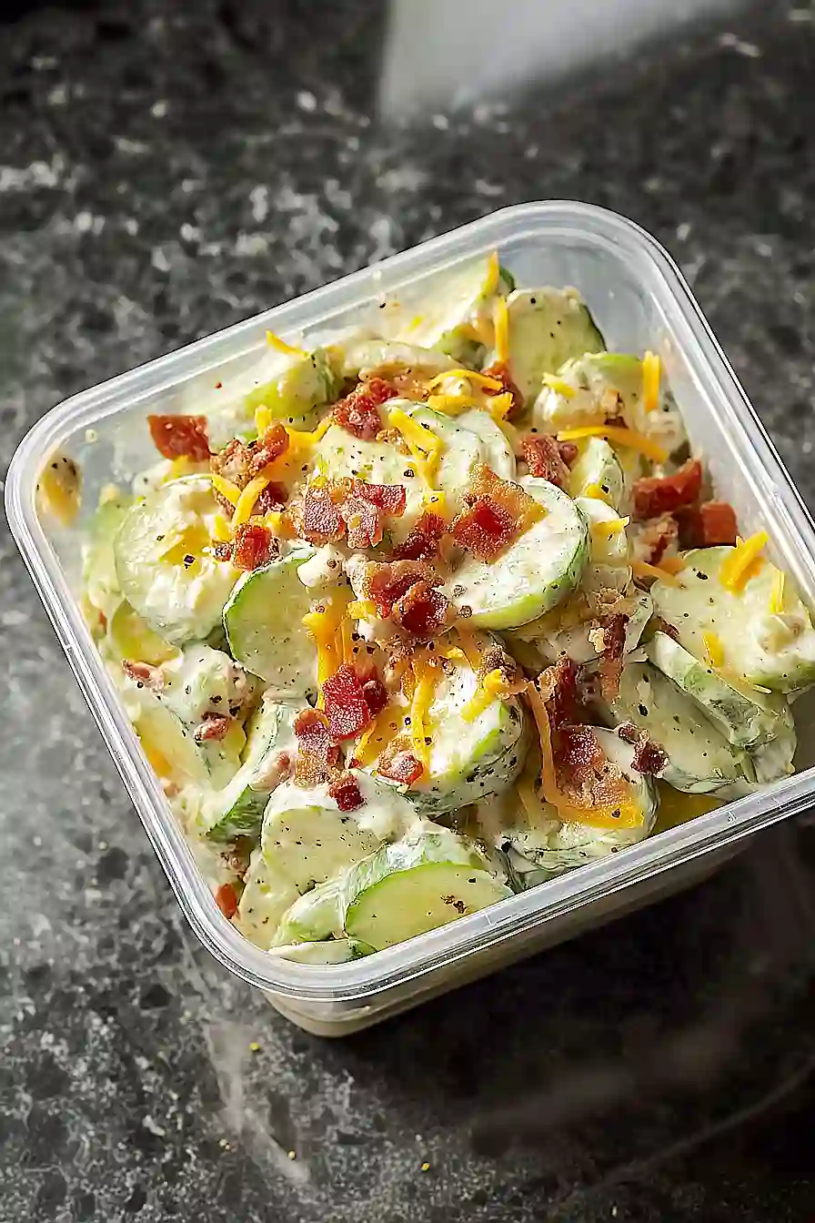 Cucumber Bacon Salad