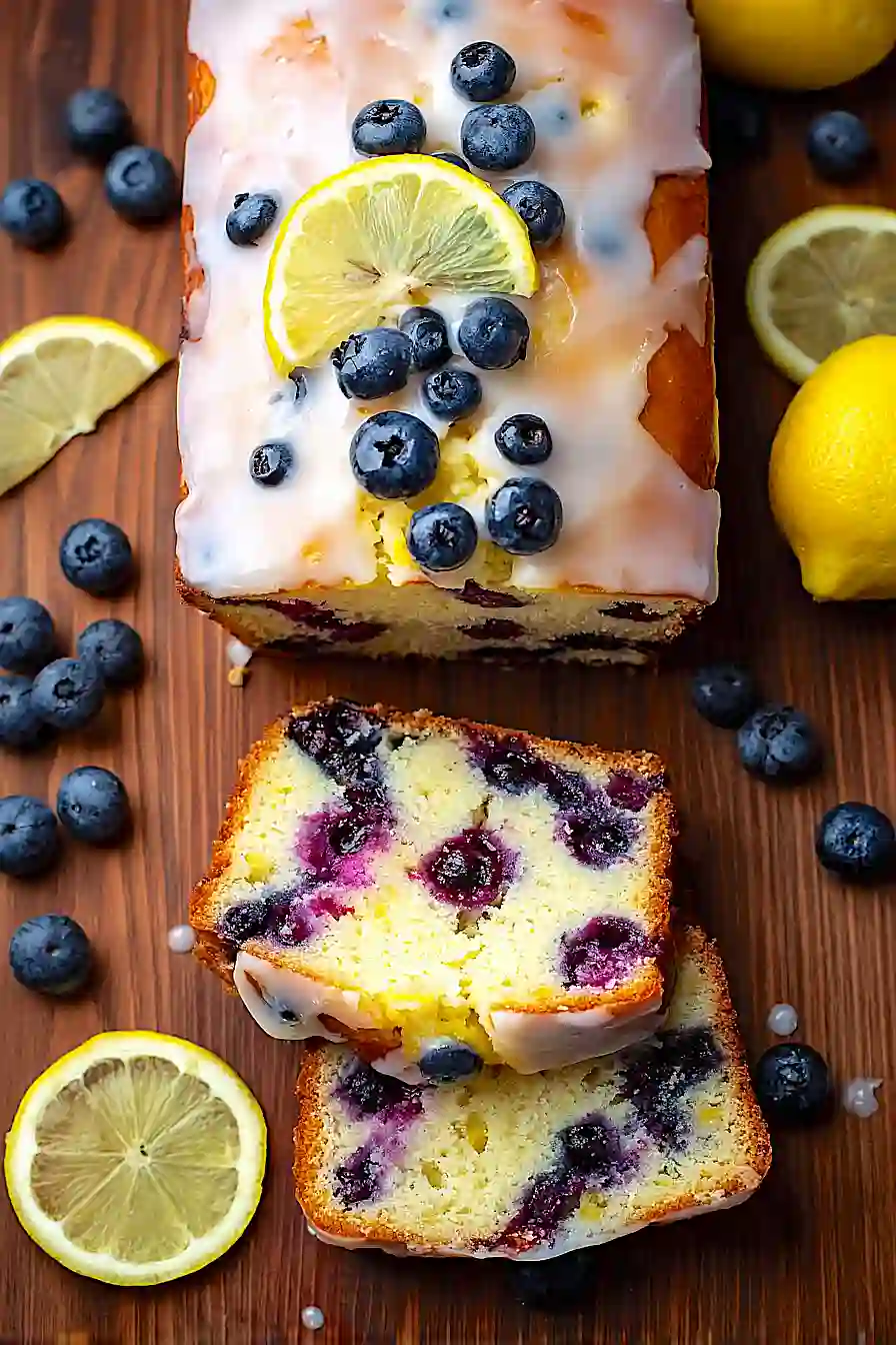 Lemon Blueberry Jogurt Loaf