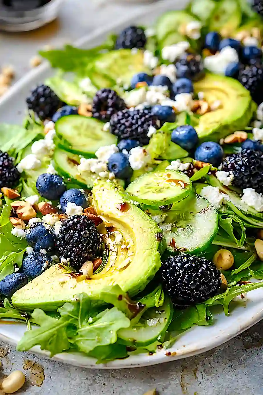 Blackberry, Avocado and Arugula Salad