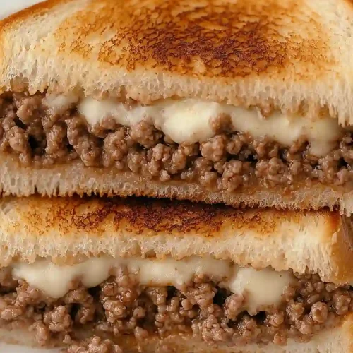 ground beef grilled cheese