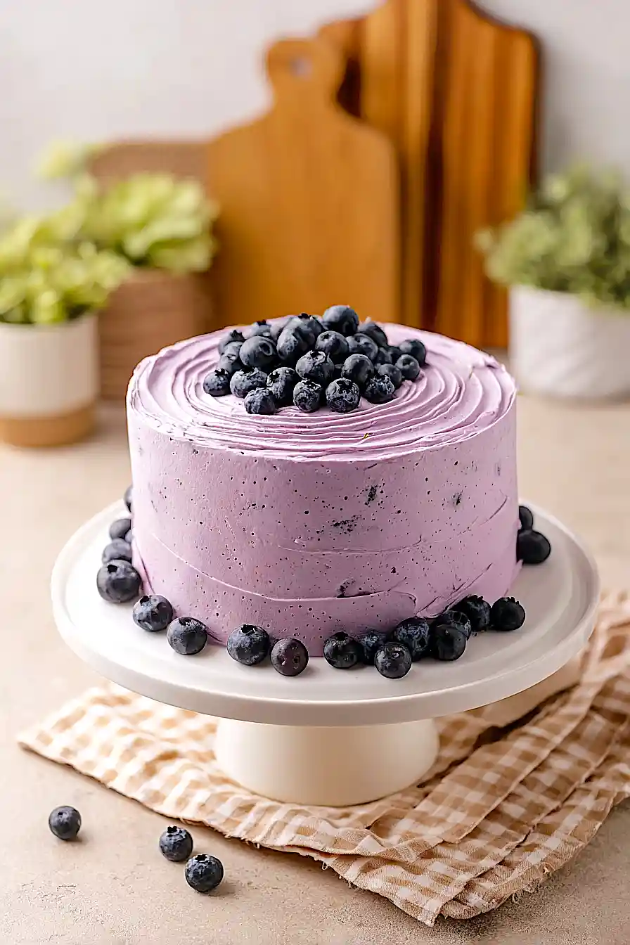 Blueberry Chiffon Cake
