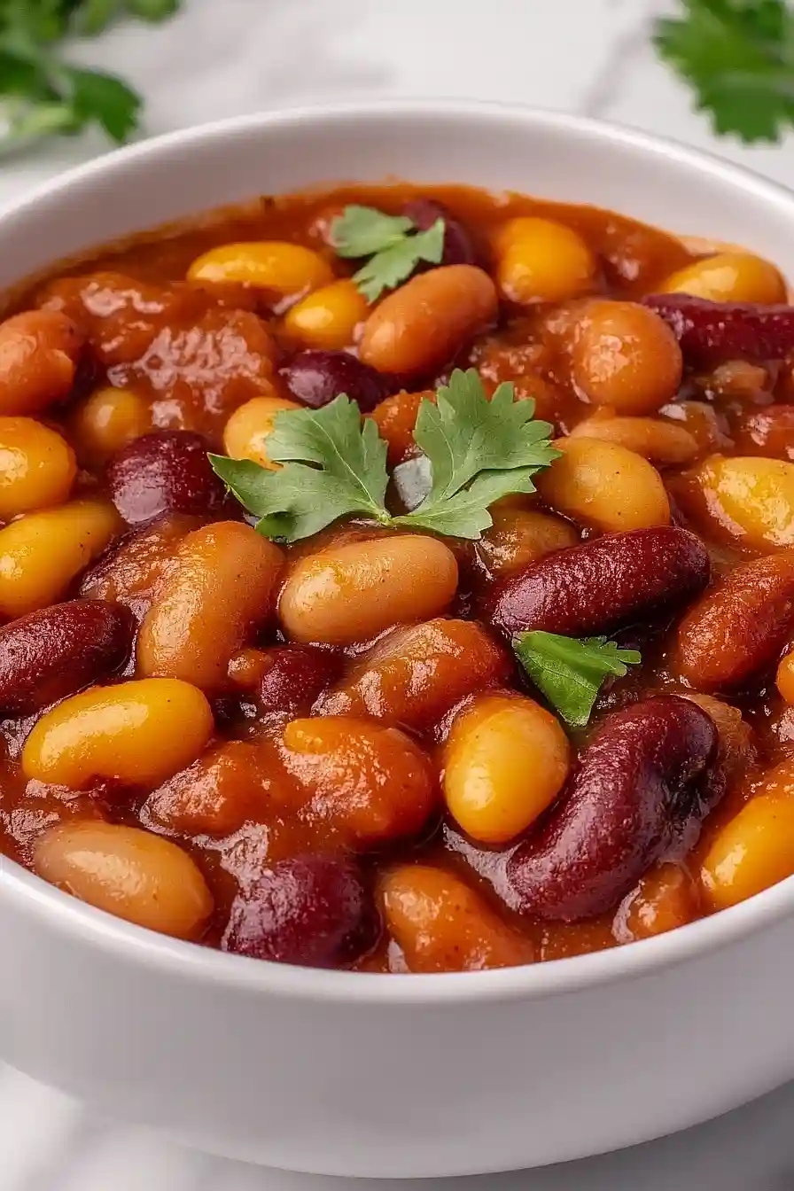 vegetarian crockpot baked beans