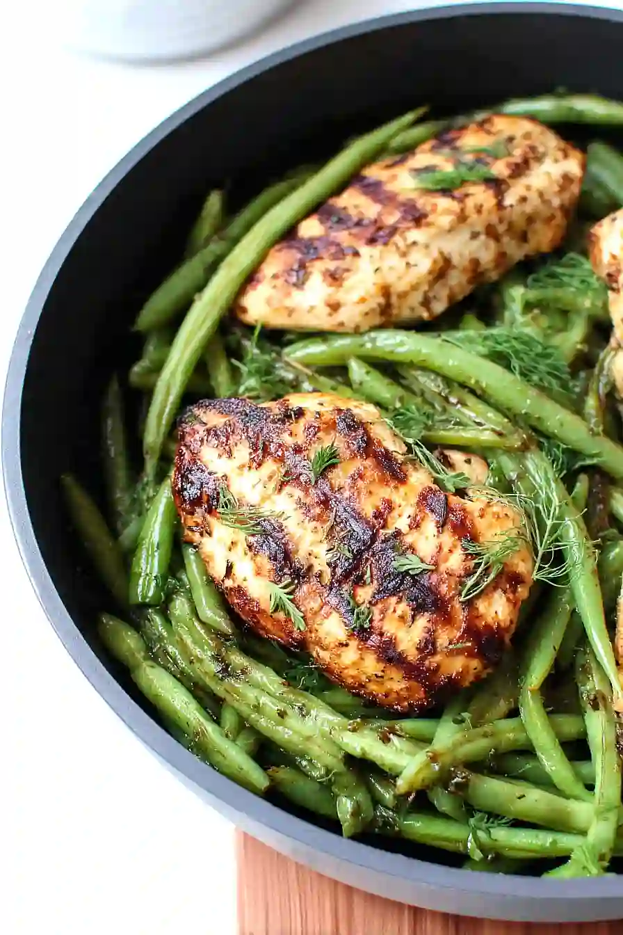 balsamic chicken and green beans