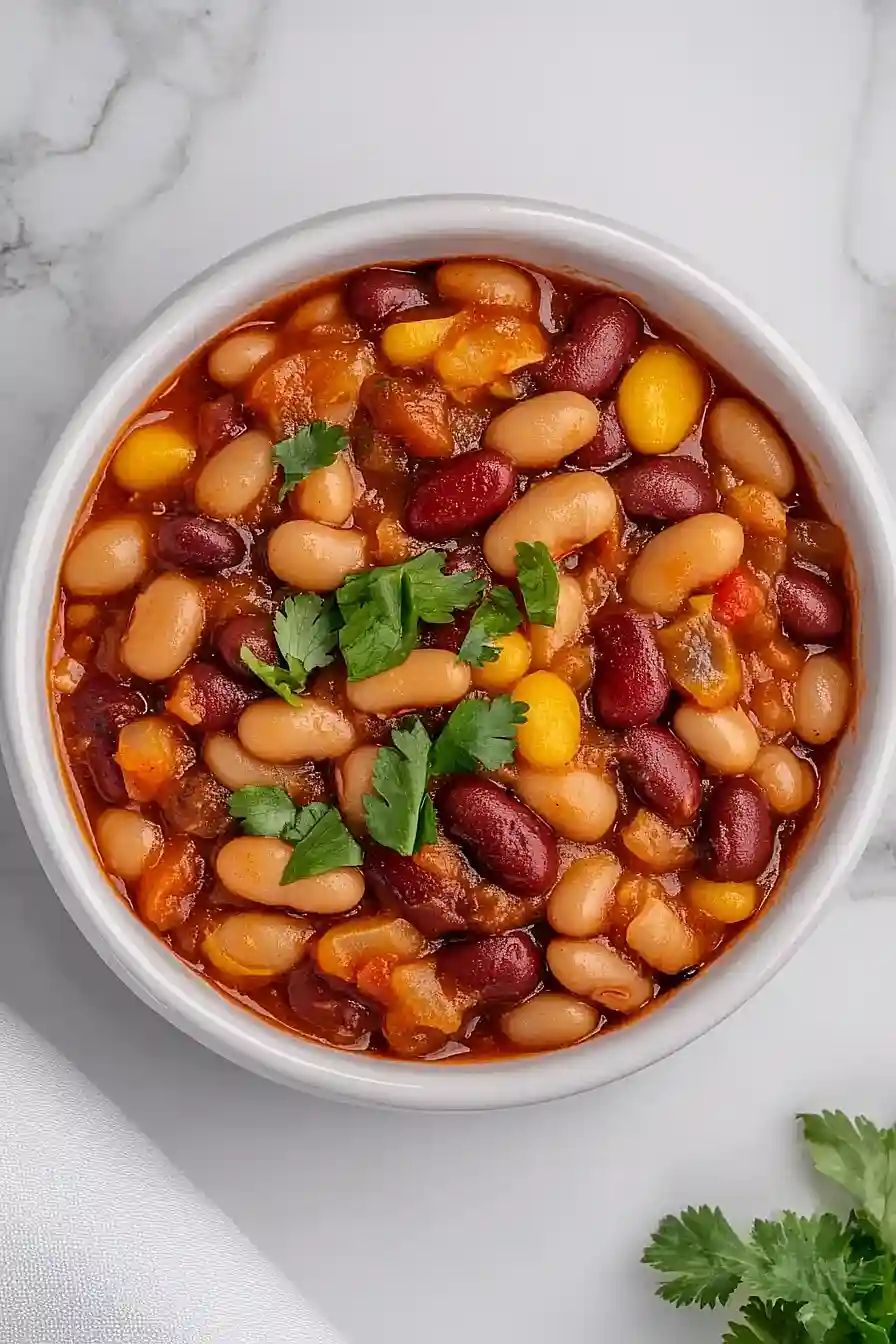 vegetarian crockpot baked beans