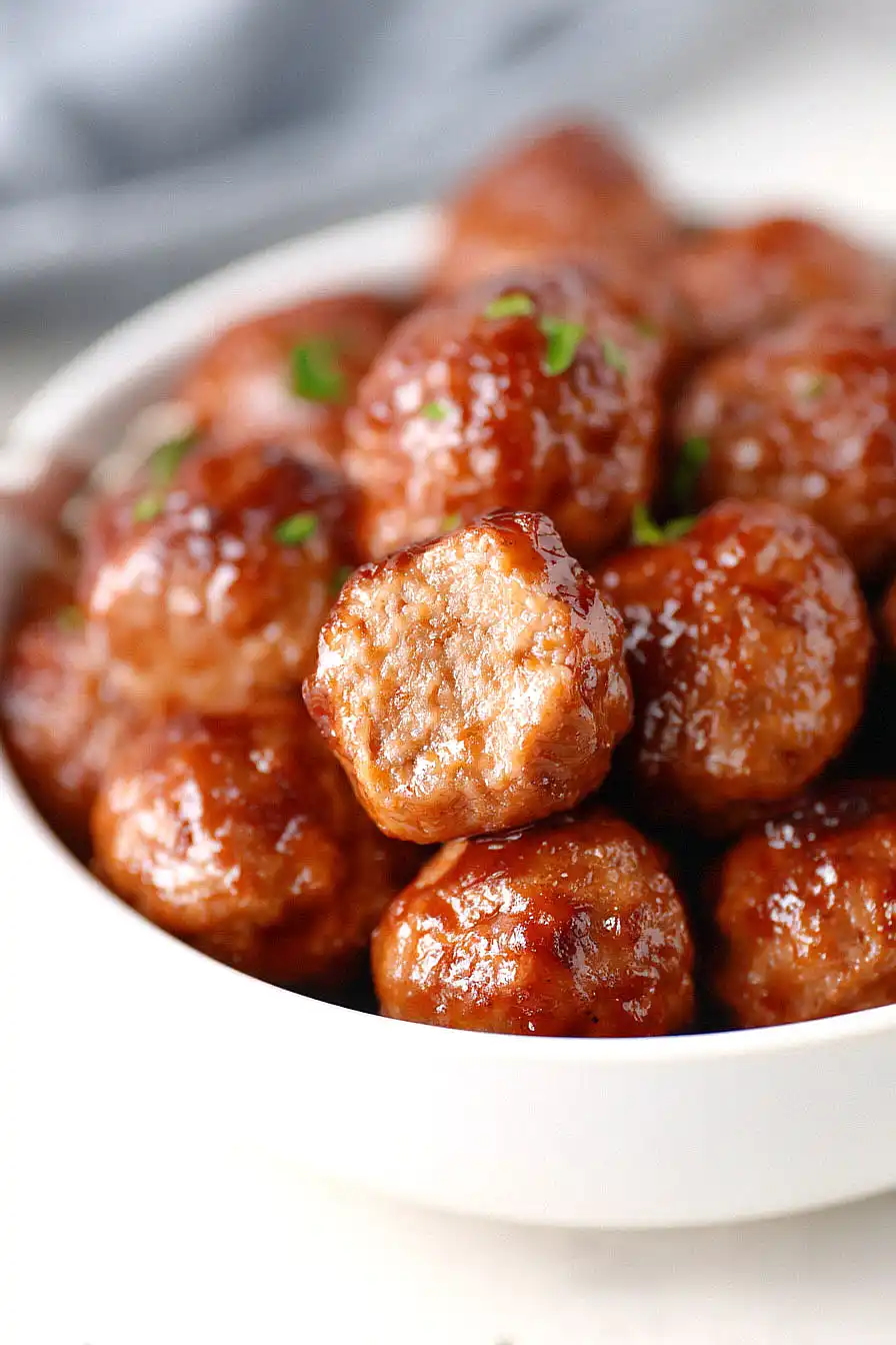 crockpot bbq meatballs 