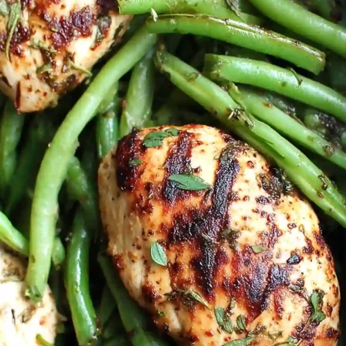 balsamic chicken and green beans
