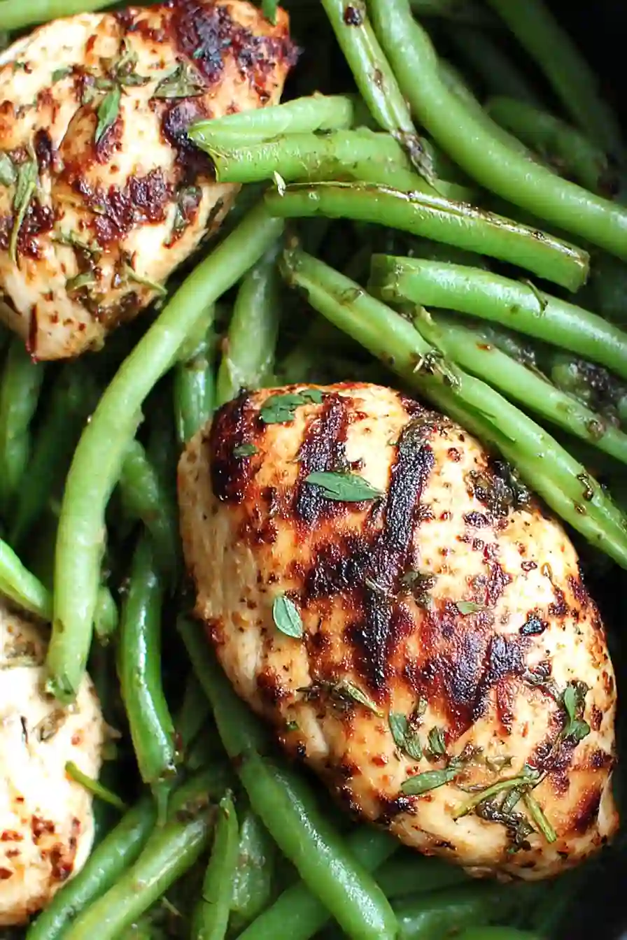 balsamic chicken and green beans