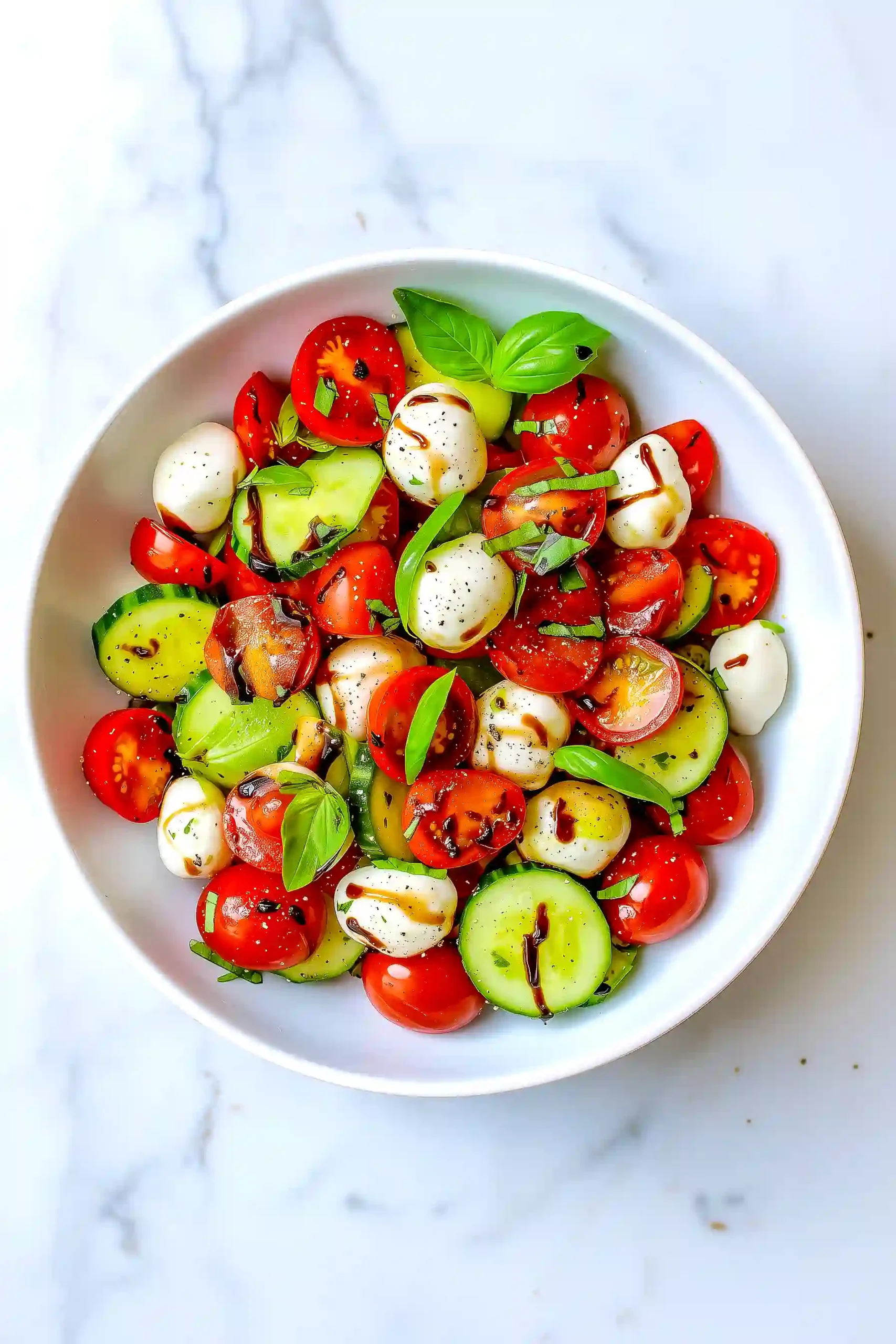 Cucumber Caprese Salad