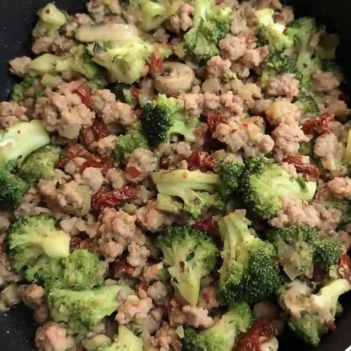 ground beef with sun dried tomatoes