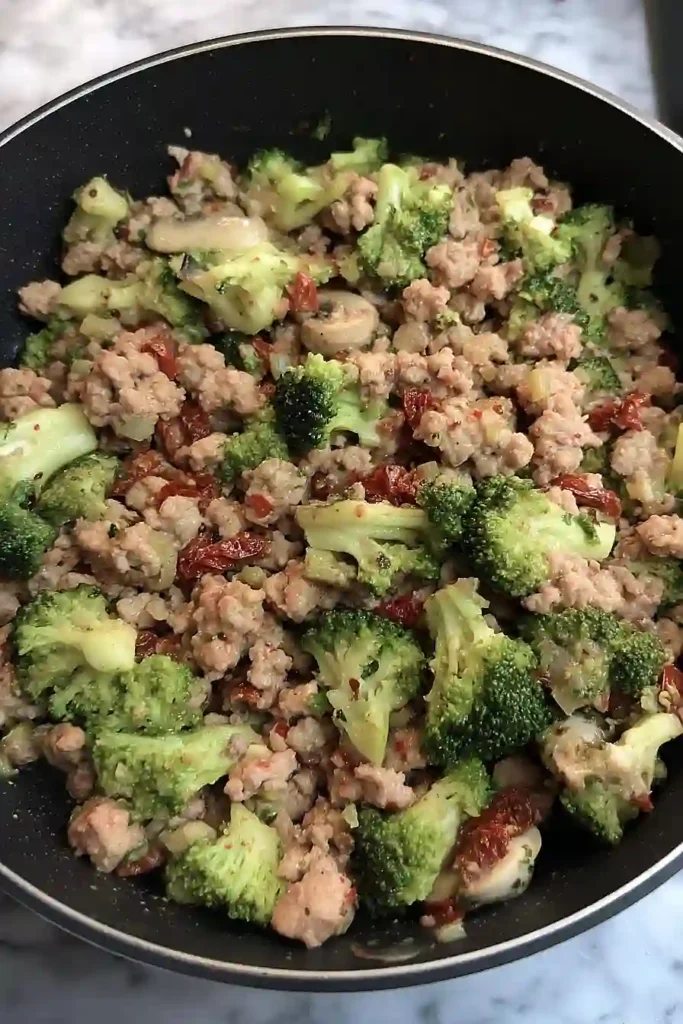 ground beef with sun dried tomatoes