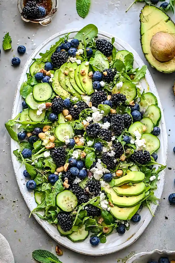 Blackberry, Avocado and Arugula Salad