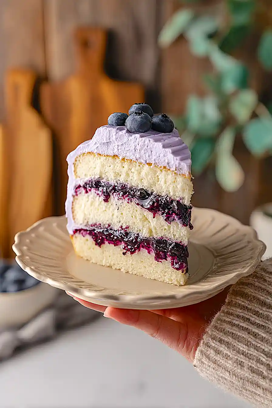Blueberry Chiffon Cake