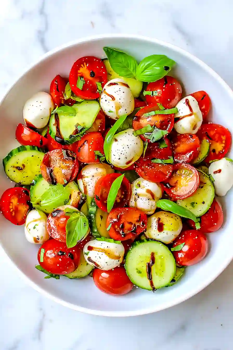 Cucumber Caprese Salad