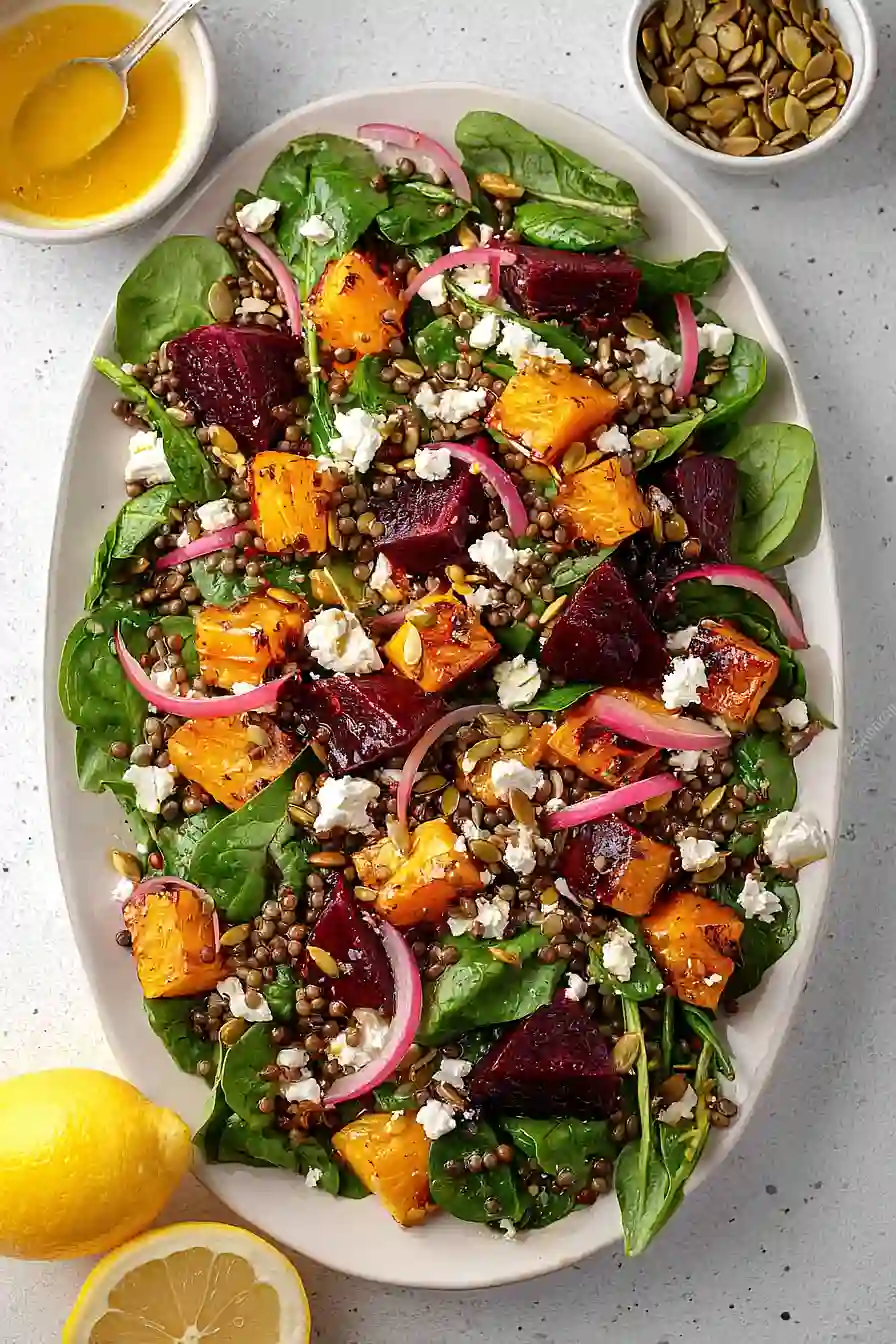 Roasted Beetroot & Pumpkin Salad