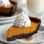 dark chocolate pumpkin tart