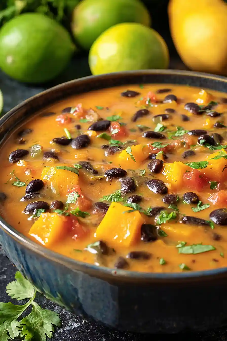 black bean pumpkin soup