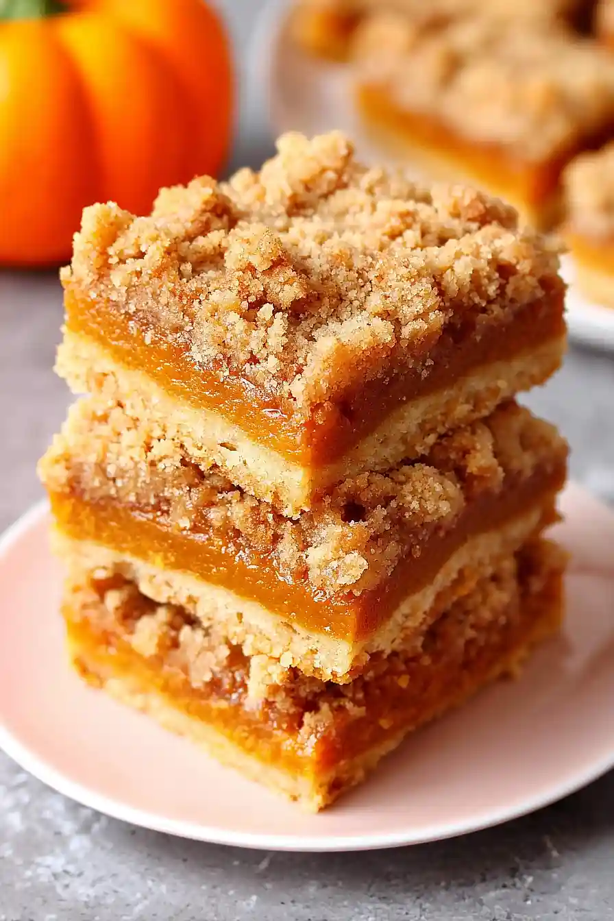 Pumpkin Pie Crumble Bars 