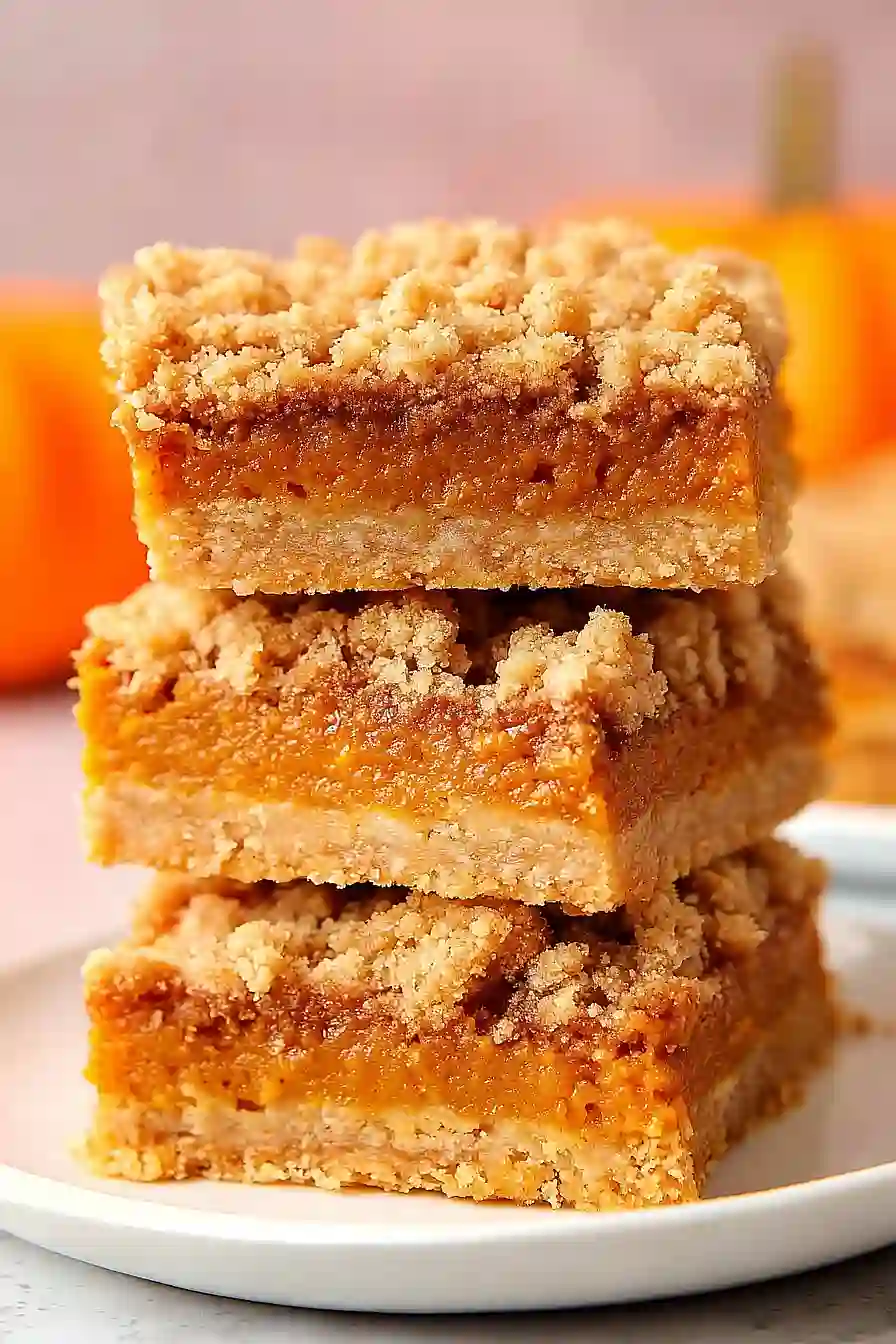Pumpkin Pie Crumble Bars 