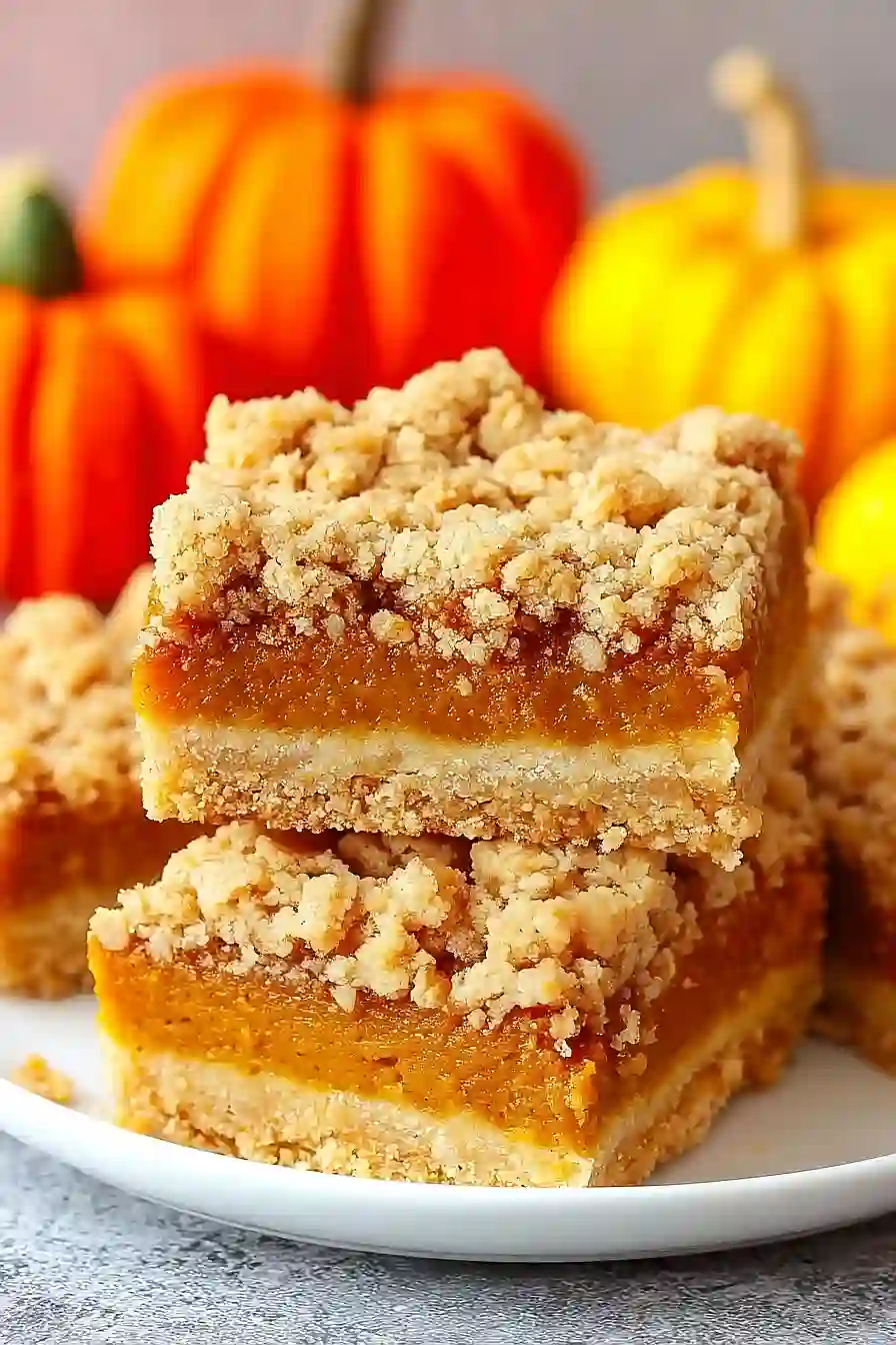 Pumpkin Pie Crumble Bars 