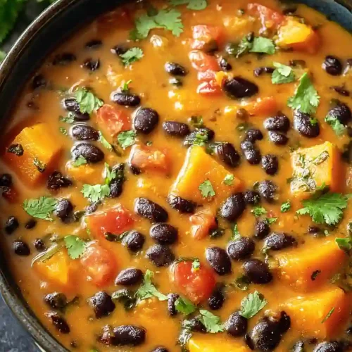 black bean pumpkin soup