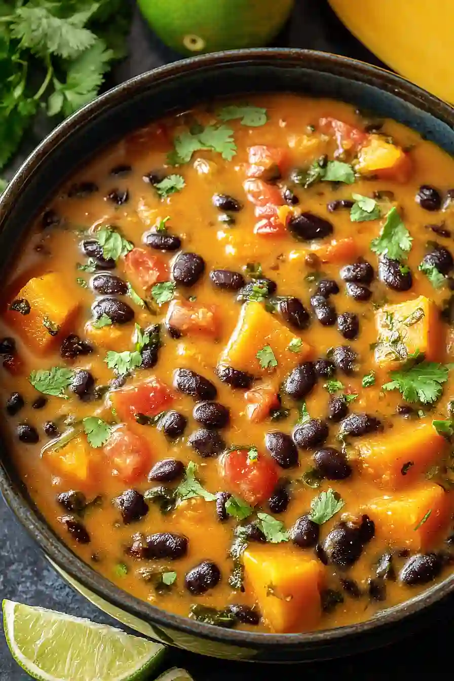 black bean pumpkin soup