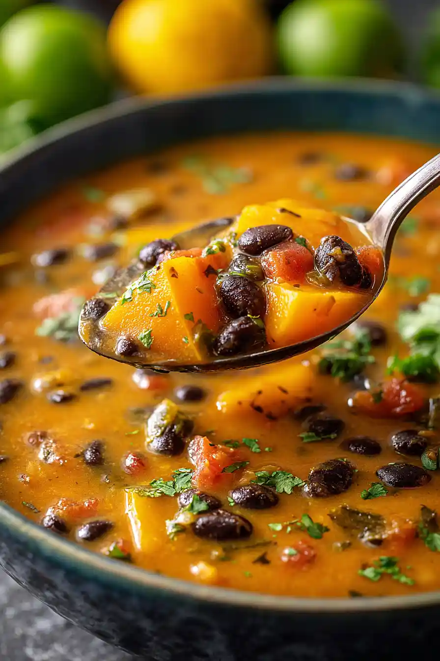 black bean pumpkin soup