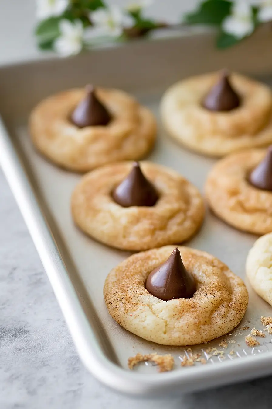 snickerdoodles with hershey kisses