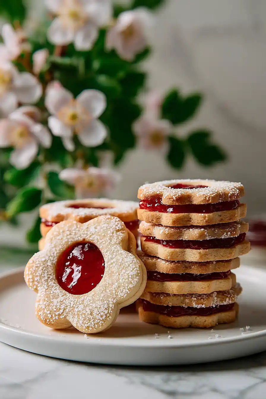 shortbread cookies with jam