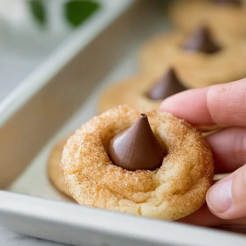 snickerdoodles with hershey kisses