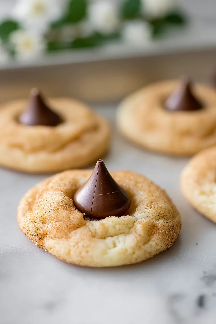 snickerdoodles with hershey kisses