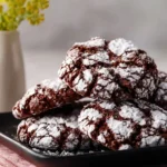 chocolate pretzel crinkle cookies