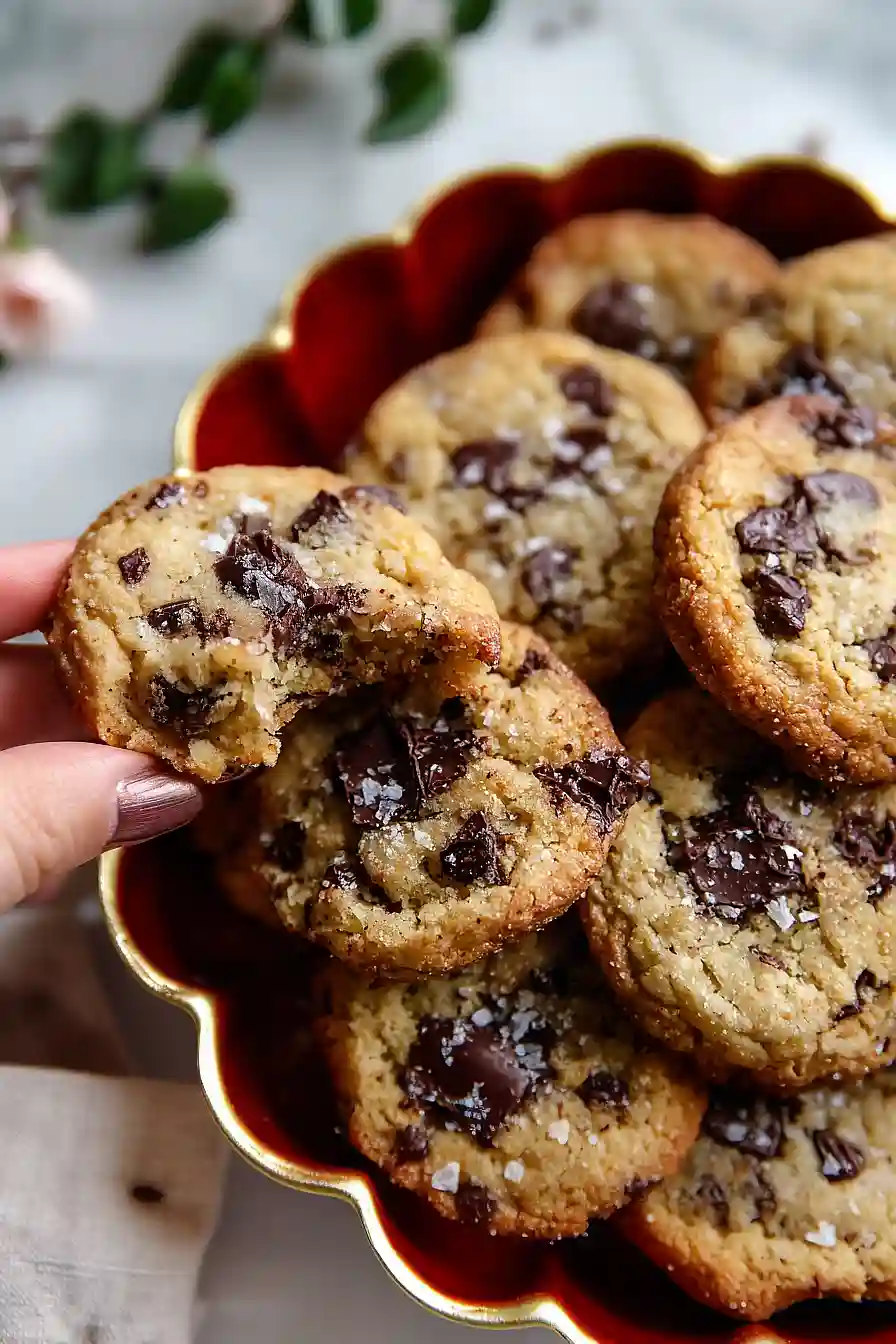 chocolate chip shortbread cookies