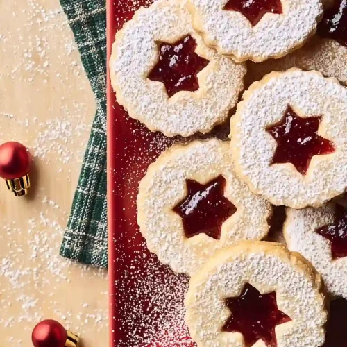 peanut butter and jam linzer cookies
