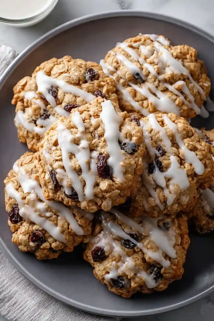 iced oatmeal raisin cookies