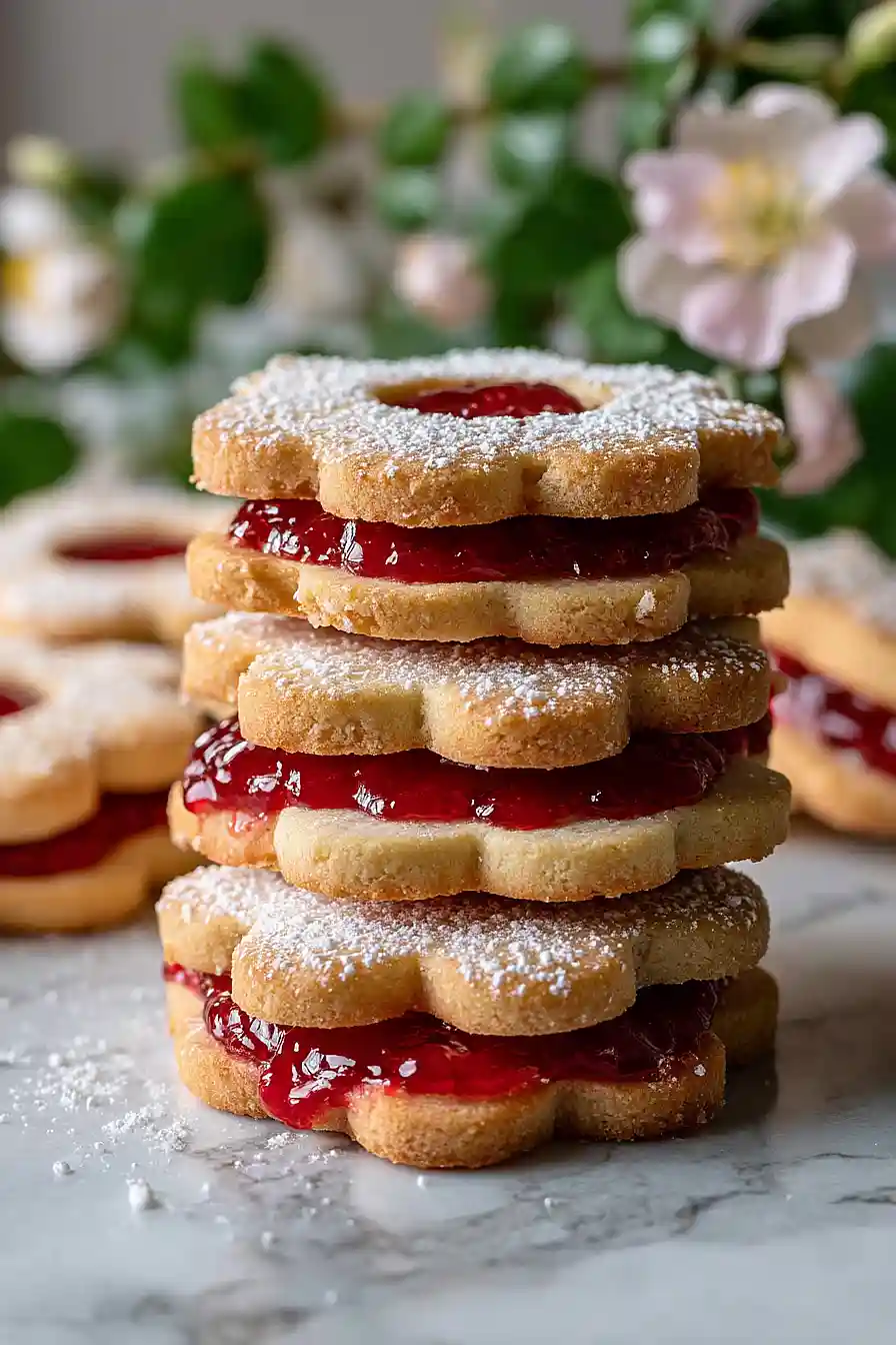shortbread cookies with jam