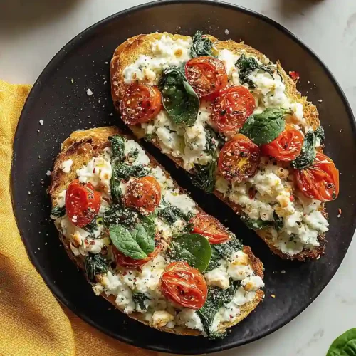 savory cottage cheese toast