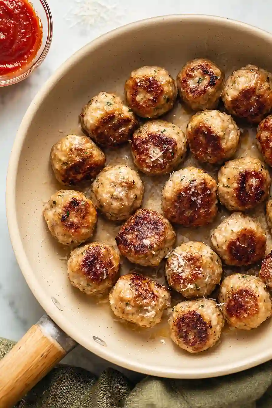 keto ground turkey meatballs