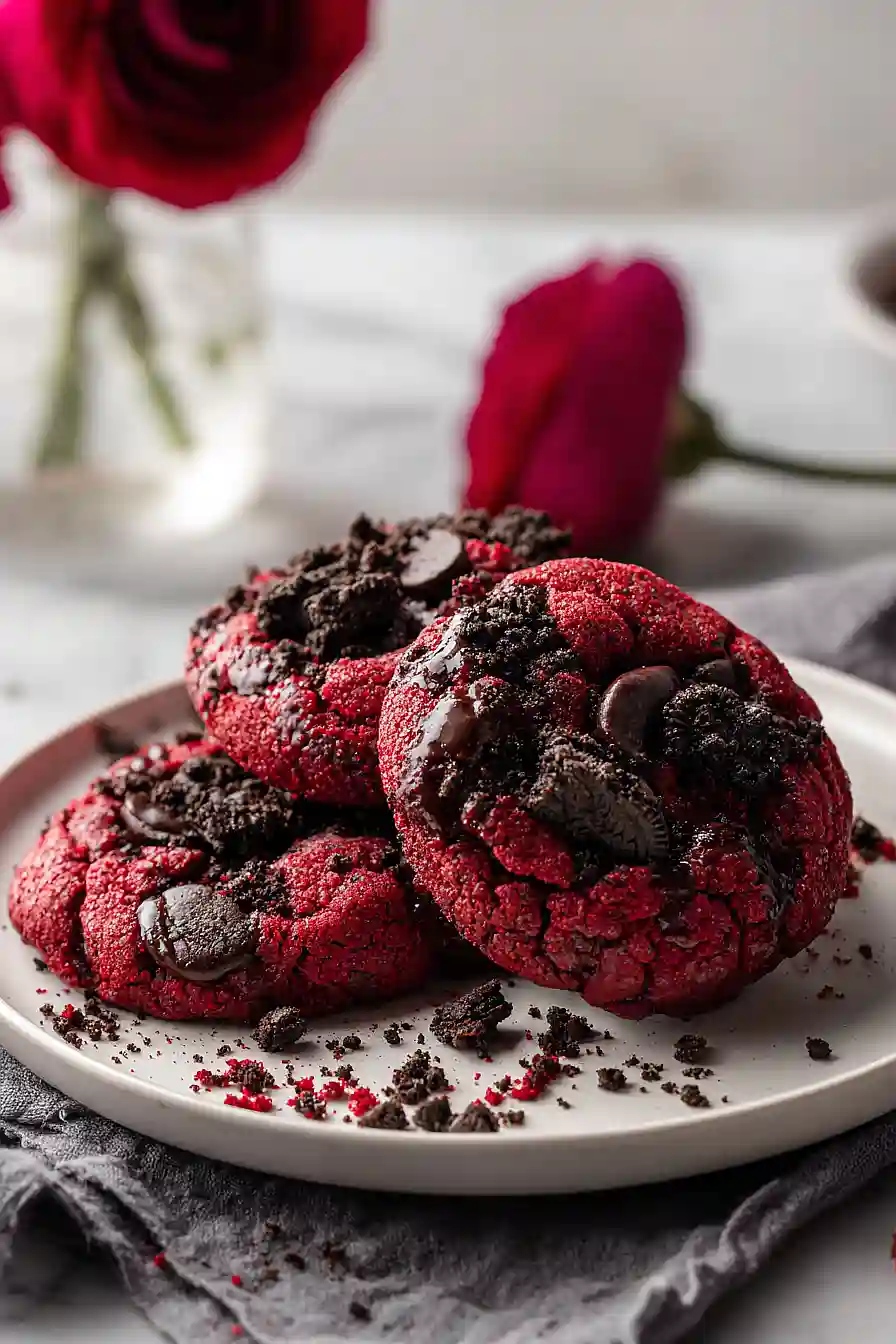 gluten free oreo red velvet cookies