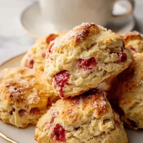 english strawberry scones
